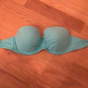Victoria’s Secret aqua swimsuit. Bando swim top!! With cheeky bottoms.